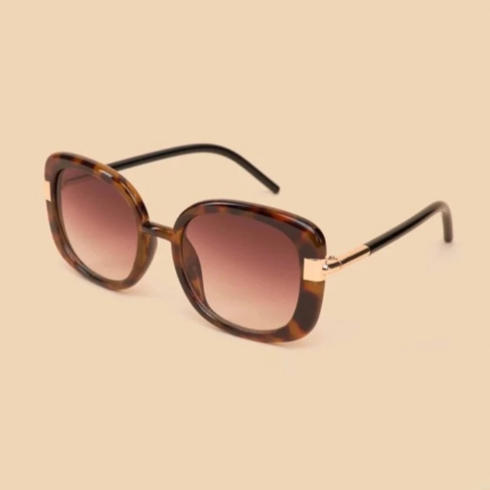 Powder UK Limited Edition Paige Mahogany sunglasses in bold print hard case-NWT